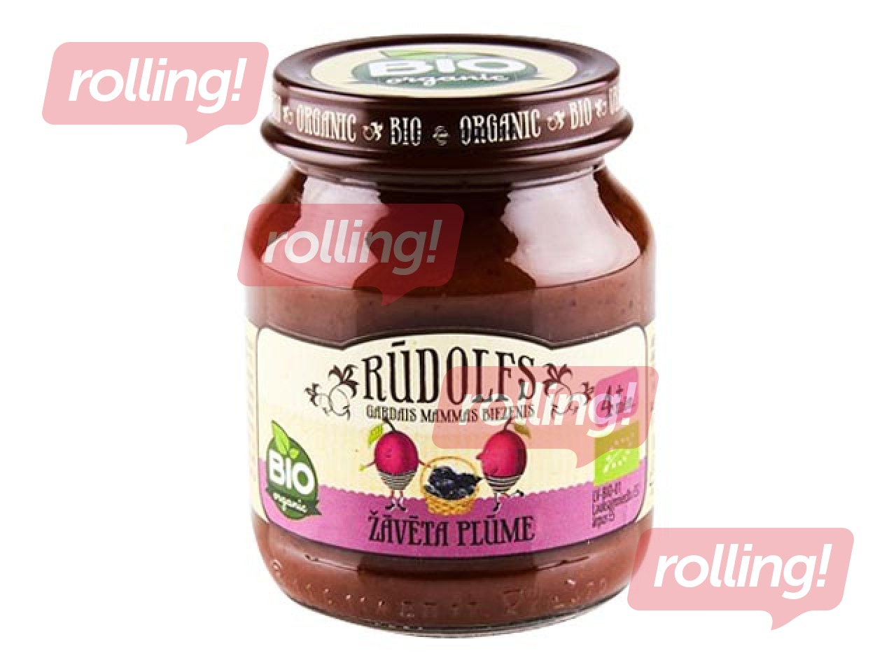 Biezenis žavētā plūme Rūdolfs BIO, no 4 mēnešiem, 120g (Minimālais pasūtījums 6 gab.)