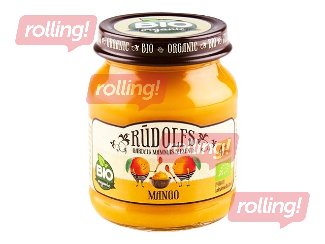 Biezenis mango Rūdolfs BIO, no 4 mēnešiem, 120g (Minimālais pasūtījums 6 gab.)