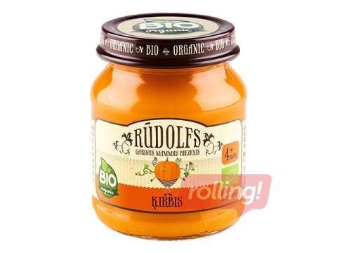 Biezenis ķirbju Rūdolfs BIO, no 4 mēnešiem, 120g (Minimālais pasūtījums 6 gab.)