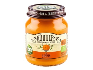 Biezenis ķirbju Rūdolfs BIO, no 4 mēnešiem, 120g (Minimālais pasūtījums 6 gab.)