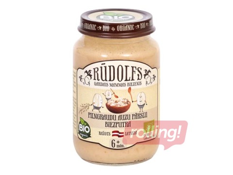 Pilngraudu auzu pārslu biezputra, Rūdolfs BIO, no 4 menešiem, 190g