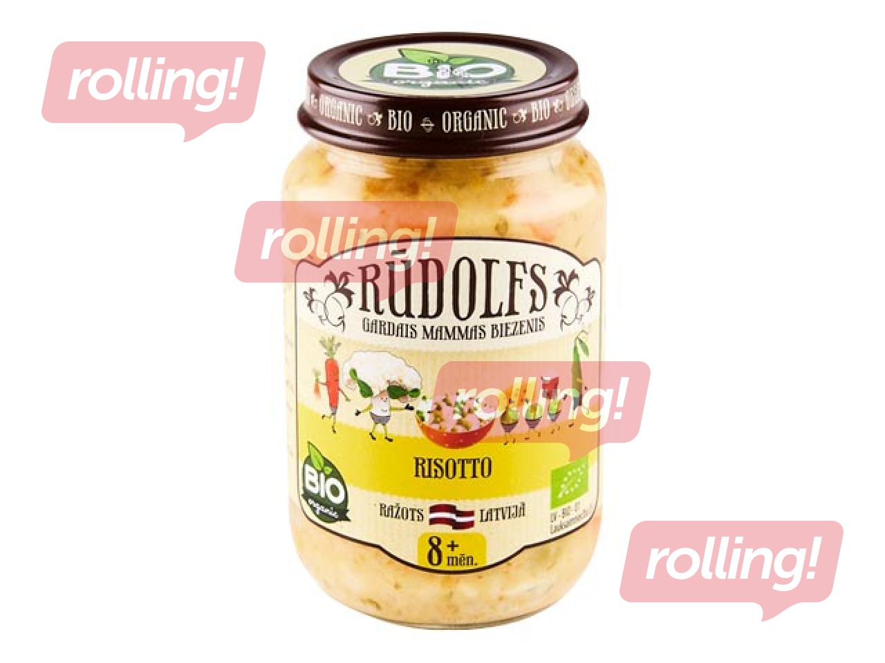 Risotto berniem Rūdolfs BIO, no 8 menešiem, 190g (Minimālais pasūtījums 6 gab.)