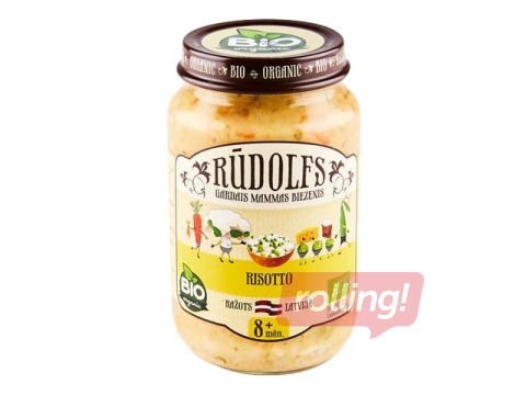 Risotto berniem Rūdolfs BIO, no 8 menešiem, 190g (Minimālais pasūtījums 6 gab.)