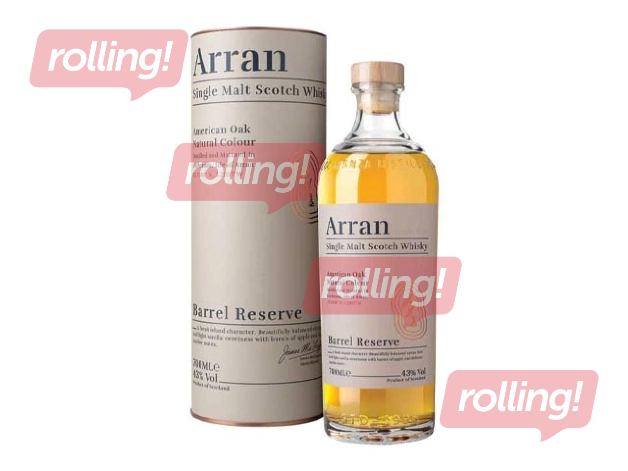 Viskijs Arran, Single Malt, Barrel Reserve, 43%, 700ml