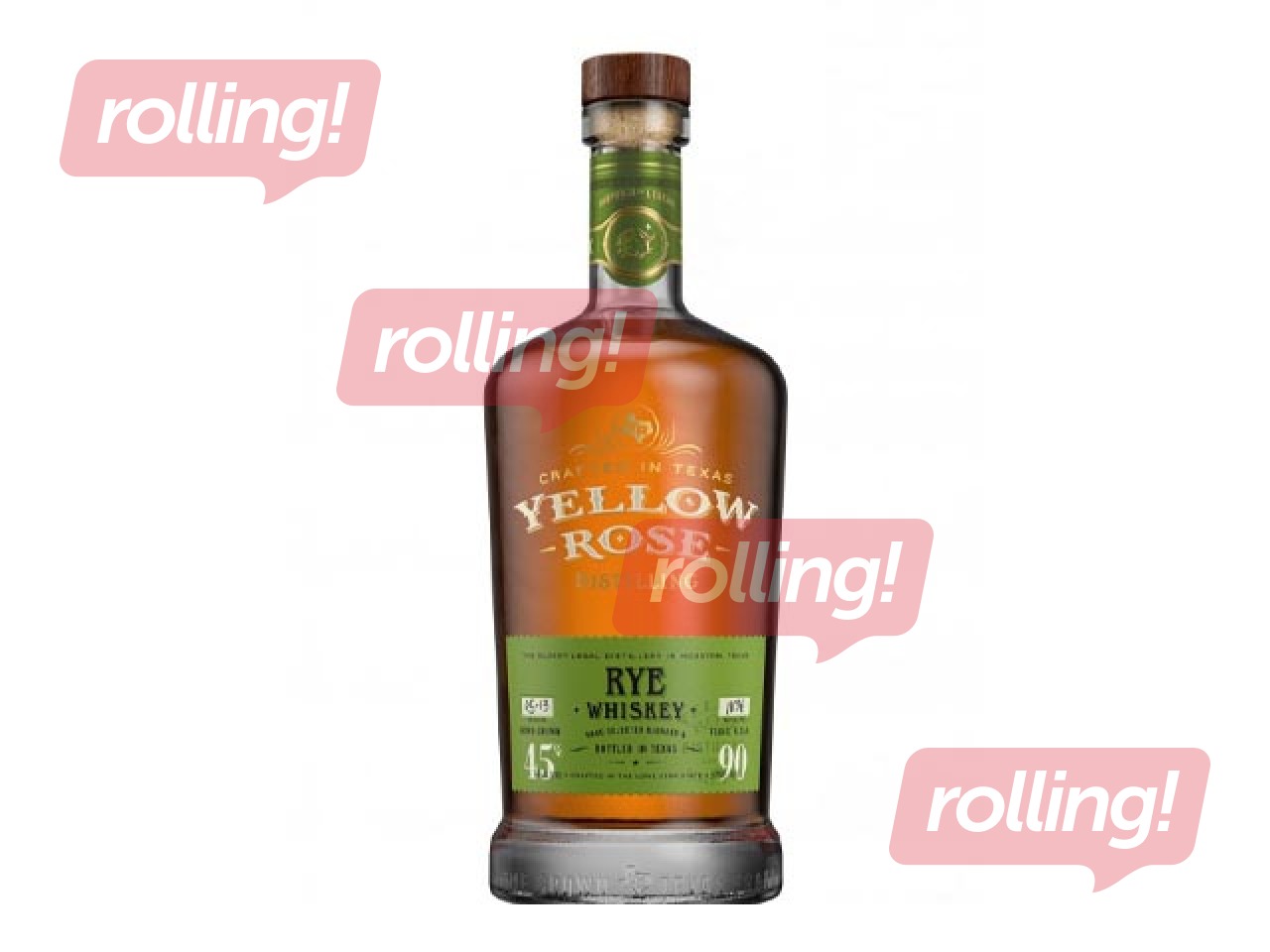 Viskijs Yellow Rose, Rye, 45%, 700ml