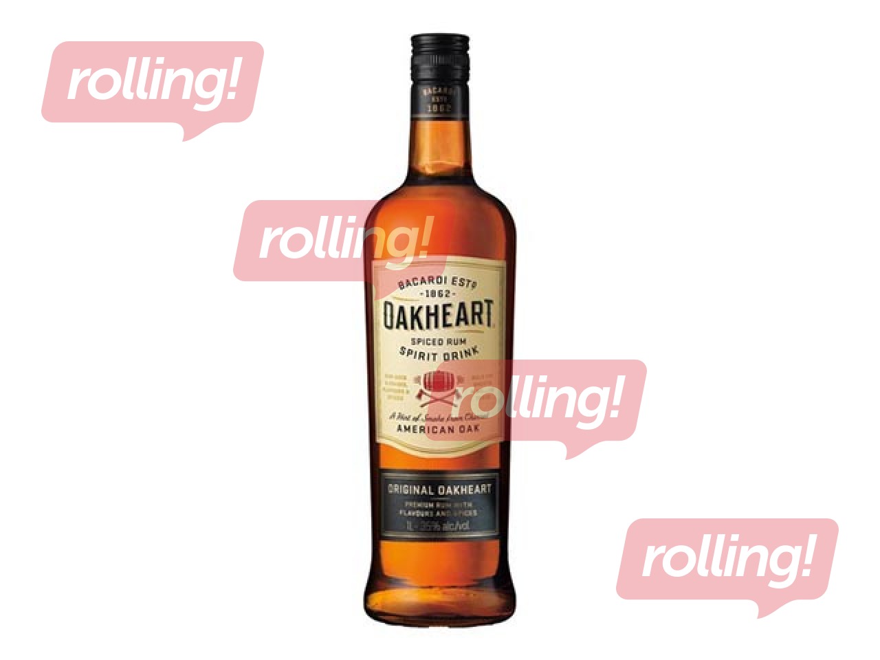 Rums Bacardi Oakheart, 32,5%, 0.7l