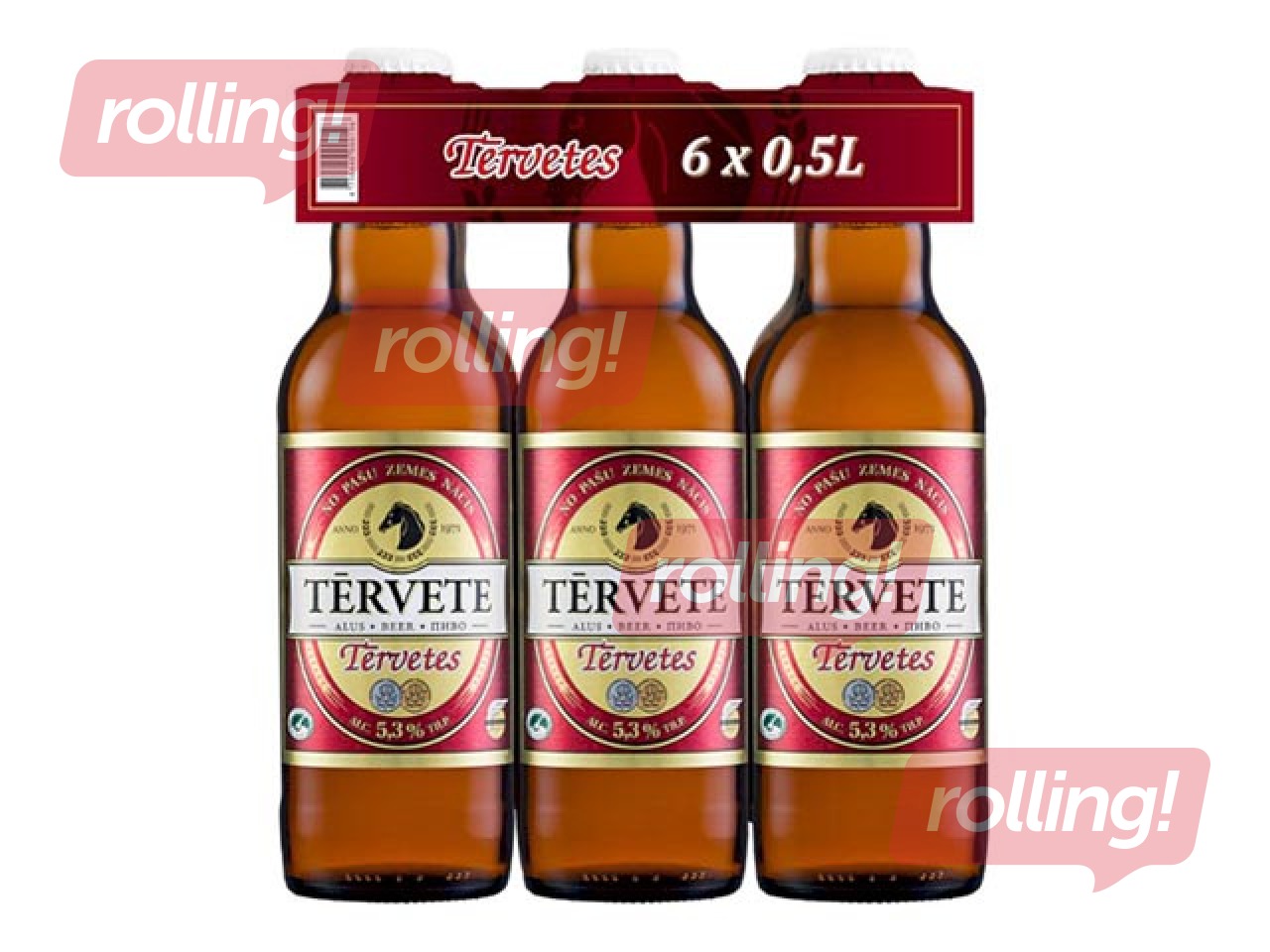 Alus Tērvete 6 paka 5.3% 6X0.5L (Taras depozīts iekļauts cenā)