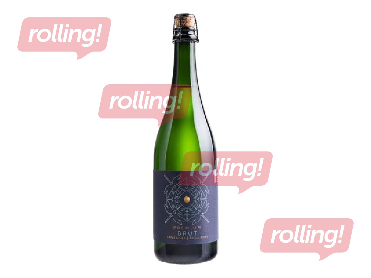 Sidrs Abavas ābolu premium brut  8,5%, 0,75 l (Taras depozīts iekļauts cenā)