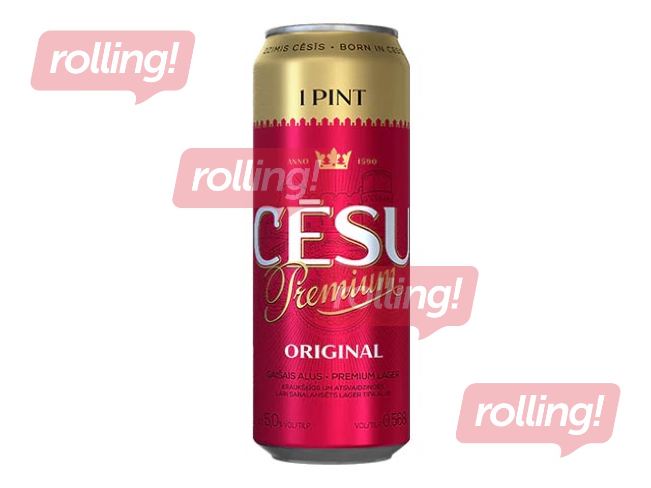 Alus Cēsu premium orginal, 5%, 0.568L (Taras depozīts iekļauts cenā)