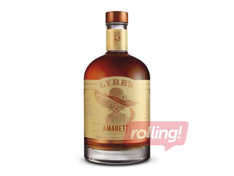 Bezalkoholisks liķieris Amaretti, Lyre's, 700ml (Taras depozīts iekļauts cenā)