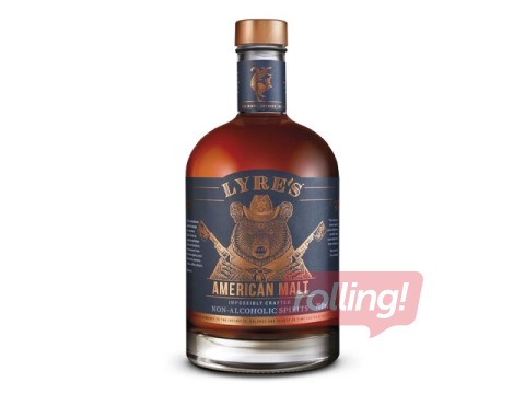 Bezalkoholisks viskijs American Malt, Lyre's 700ml (Taras depozīts iekļauts cenā)