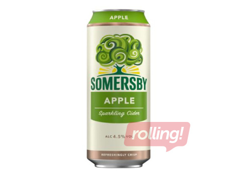 Sidrs Somersby, Apple, 4.5%, 500ml (Taras depozīts iekļauts cenā)