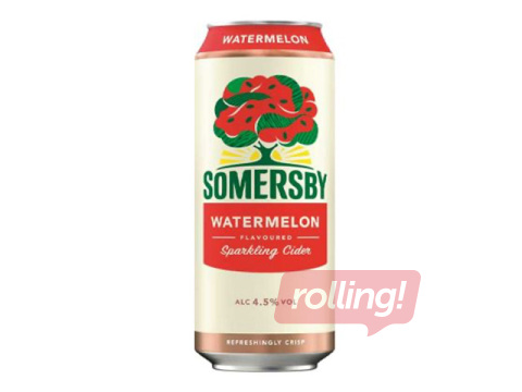 Sidrs Somersby, Watermelon, 4.5%, 500ml (Taras depozīts iekļauts cenā)