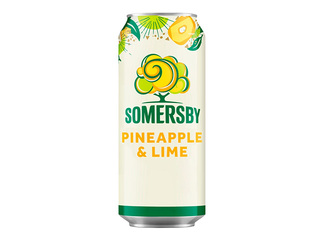 Sidrs Somersby, Pineapple&Lime, 4.5%, 500ml (Taras depozīts iekļauts cenā)