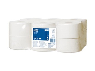 Tualetes papīrs Tork Universal Mini Jumbo T2, 12 ruļļi, 2 slāņi, balts