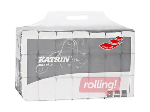 Tualetes papīrs Katrin Plus Bulk, 42 pac., V locījums, 2 slāņi, balts