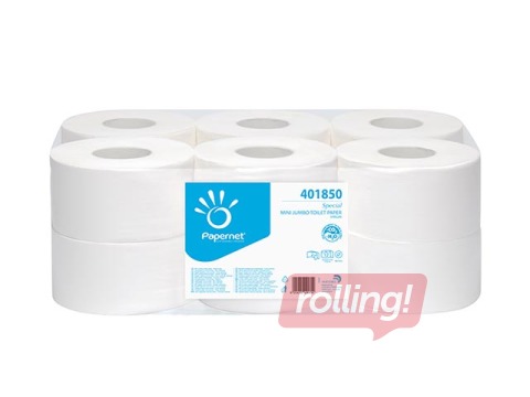 Tualetes papīrs Papernet Special Mini Jumbo 401850, 12 ruļli, 2 slāņi, balts