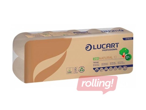 Tualetes papīrs Lucart Eco Natural 10, 120 ruļļi, 2 slāņi, brūns