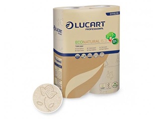 Tualetes papīrs Lucart Eco Natural 6.3, 30 ruļļi, 3 slāņi, brūns