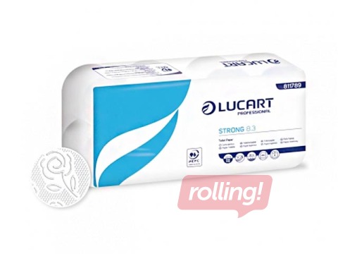 Tualetes papīrs Lucart Strong 8.3, 72 ruļļi, 3 slāņi, balts