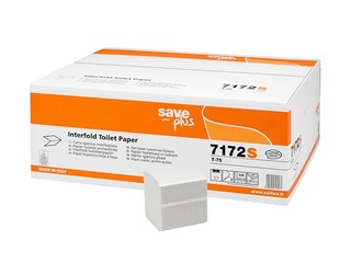 Tualetes papīrs loksnēs Celtex Save Plus, 40 paciņu, 2 slāņi, jauktas šķiedras, balts