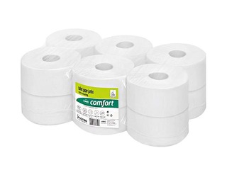 Tualetes papīrs Wepa Satino Comfort, Ø18 cm, 150m, 12 ruļļi