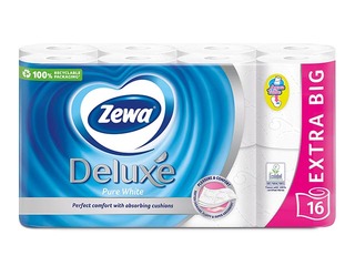 Tualetes papīrs Zewa Deluxe Pure White 16 ruļļi