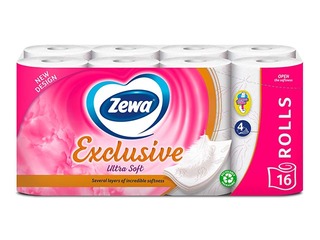 Tualetes papīrs Zewa Exclusive, 4 slāņi, 16 ruļļi