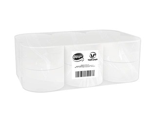 Tualetes papīrs Ooops! Mini Jumbo T2, 150m, 12 ruļļi, 2 slāņi, balts