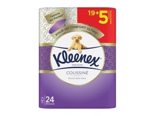 Tualetes papīrs Kleenex, Coussine, 3 slāņi, 24 ruļļi
