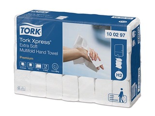 Papīra dvieļi Tork Premium Extra Soft H2, 21 pac., 2 slāņi, balti