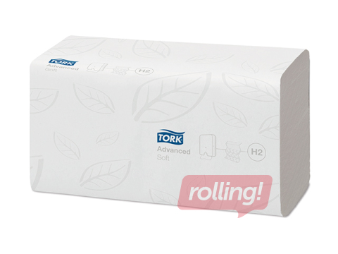 Papīra dvieļi Tork Advanced Soft H2, 21 pac., 2 slāņi, balti