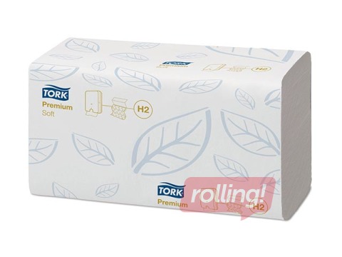 Papīra dvieļi Tork Premium Soft H2, 21 pac., 2 slāņi, balti