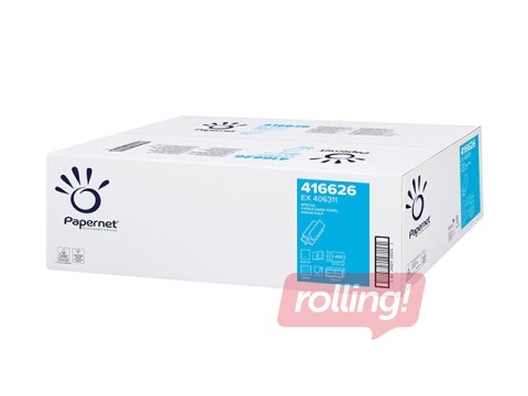 Papīra dvieļi loksnēs Papernet Z, 20 pac., 2 slāņi, balti