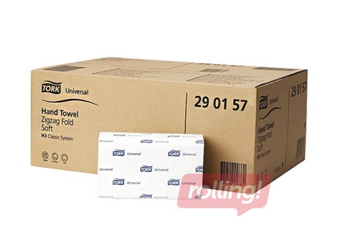 Papīra dvieļi Tork Universal H3, 15 pac., 1 slānis, balti