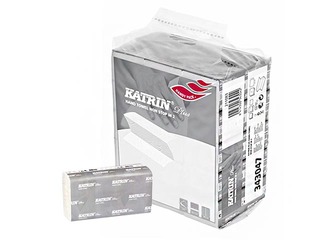 Papīra dvieļi loksnēs Katrin Plus Non Stop M2, 15 pac., 2 slāņi, balti 