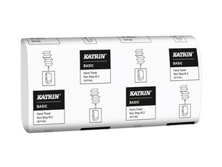 Papīra dvieļi loksnēs Katrin Basic Non Stop M2, 18 pac., 2 slāņi, nebalināti