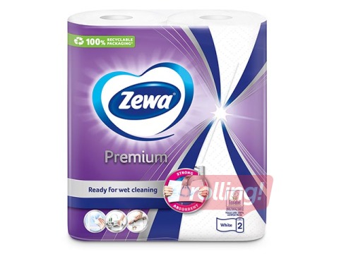 Papīra dvieļi Zewa Klassik, 2 slāņi, 2 ruļļi 