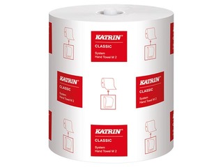 Papīra dvieļi Katrin Classic System M2, 6 ruļļi, 2 slāņi, balti