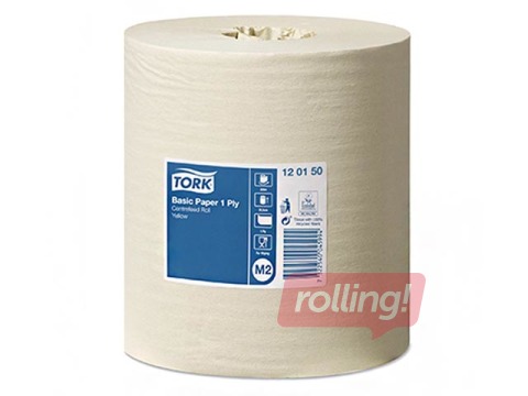 Papīra dvieļi Tork Universal M2, 6 ruļļi, 1 slānis, dzelteni