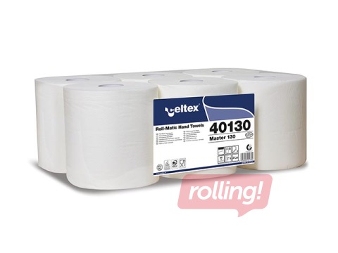 Papīra dvieļi Celtex Master 130m, Ø19, 6 ruļļi, 2 slāņi, balti