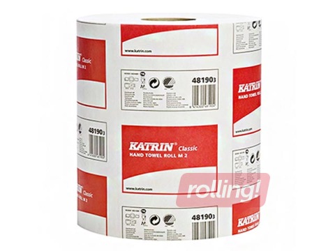 Papīra dvieļi Katrin Classic M2, 6 ruļļi, 2 slāņi, balti