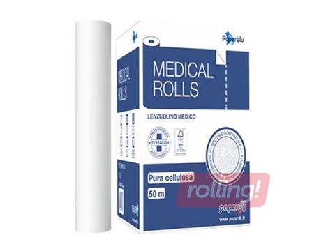 Sanitārais pārklājs, 2 kārtas, 50m, 135 loksnes, 13x60cm, 9 ruļļi