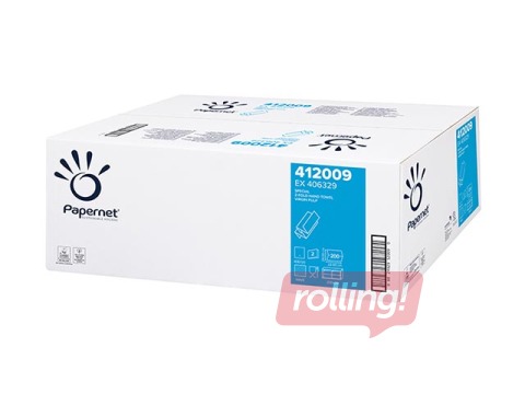 Papīra dvieļi loksnēs Papernet Special Z Fold, 20 pac., 2 slāņi, balti