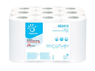 Papīra dvieļi Papernet Oversoft  Mini 150, 9 ruļļi, 2 slāņi, balti