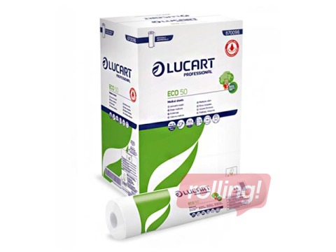 Sanitārais pārklājs Lucart ECO 50, 37 x 50  cm, 135 loksnes, 50 m, 2 kārtas