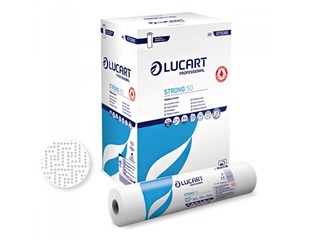 Sanitārais pārklājs Lucart STRONG 50, 37 x 50  cm, 135 loksnes, 50 m, 2 kārtas