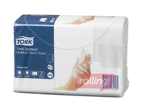 Papīra dvieļi Tork Universal H2, 1 pac., 2 slāņi, balti