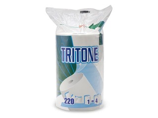 Papīra dvielis Celtex Tritone, 3 slāņi, 53 m, balts, 1 rullis
