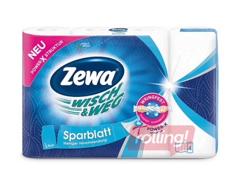 Papīra dvieļi Wisch & Weg Sparblatt, 4 ruļļi 